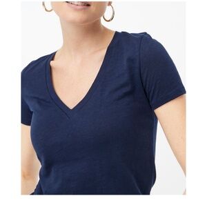 New J.Crew V-neck Vintage Slub Cotton Tee